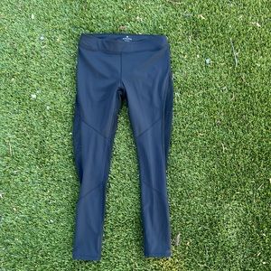 Athleta Black Zipper Ankle Leggings